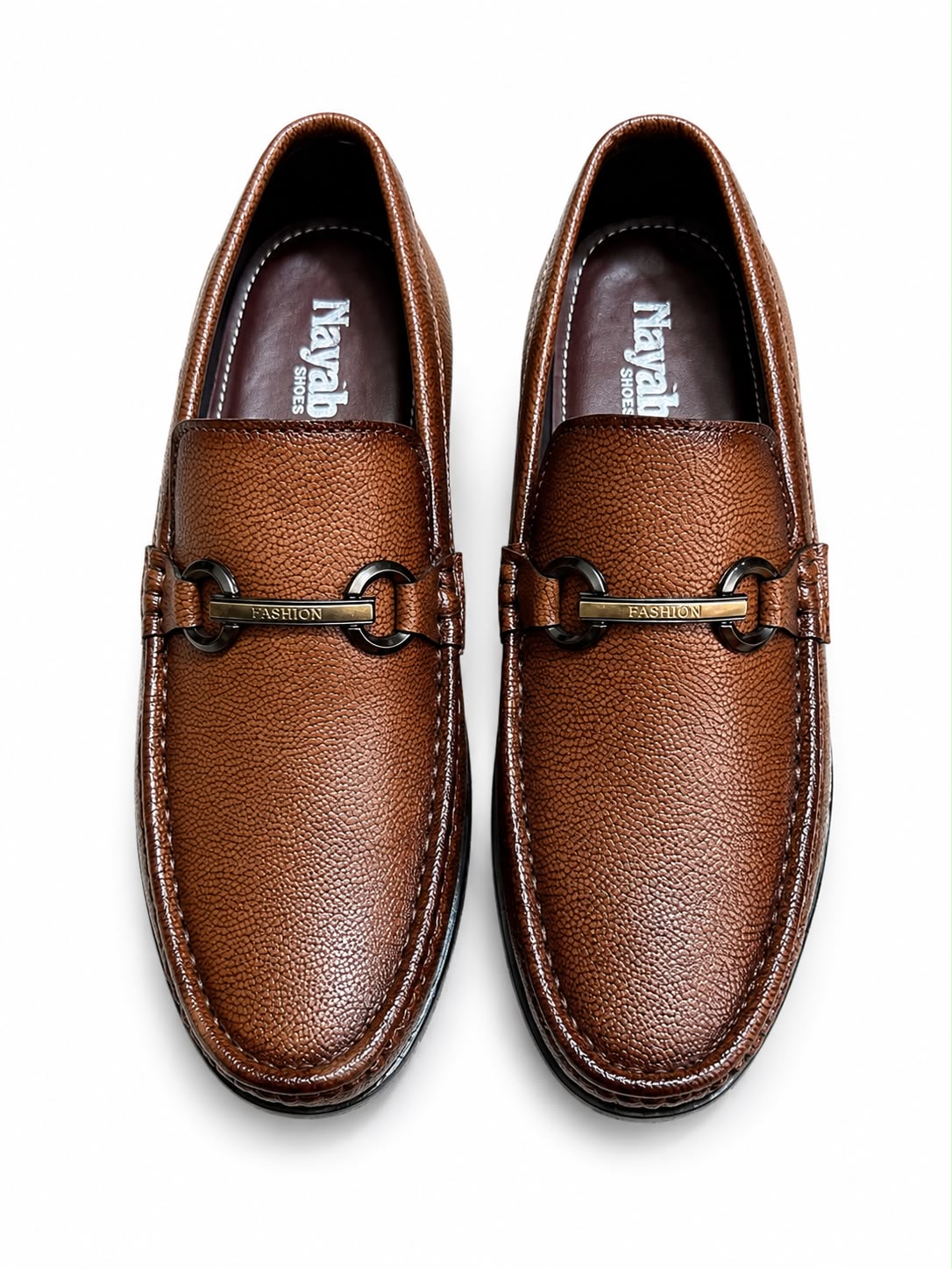 Classic Tan Leather Slip-on Shoes